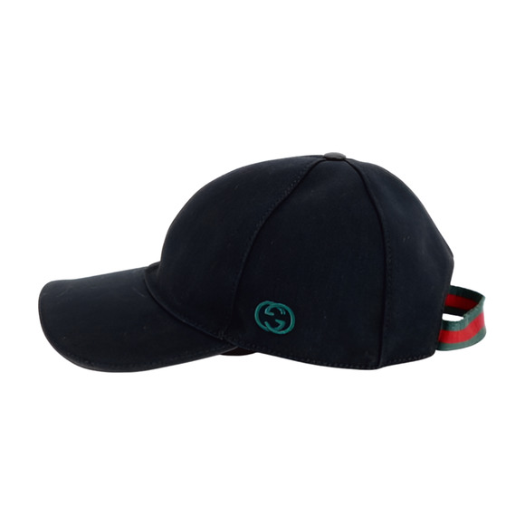 6698 - Gucci Canvas Interlocking G Baseball Cap - Black main image 4